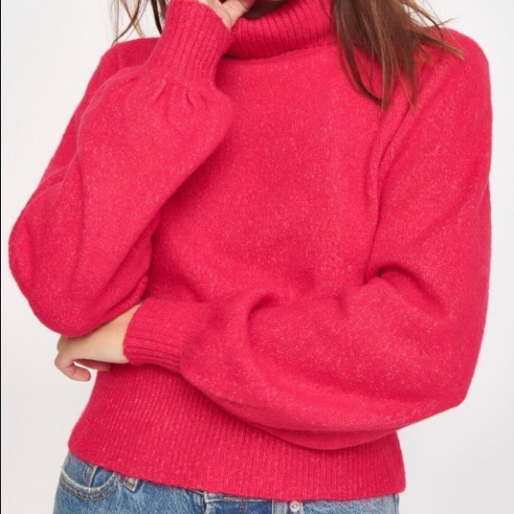 Dynamite Sweaters - DYNAMITE | Red Turtleneck